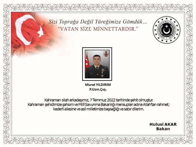 Operasyon bölgesinde sıcak çatışma! 1 askerimiz şehit oldu, 3 personel de yaralandı - Resim : 1