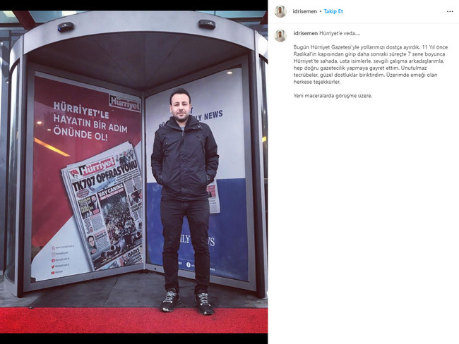 Hangi ödüllü gazeteci Hürriyet’e veda etti? "Doğru gazetecilik yapmaya gayret ettim" - Resim : 1