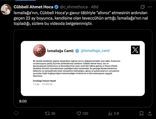'Cübbeli'den eski cemaatine zehir zemberek sözler! "İsmailağa’nın nal topladığı..." - Resim : 2