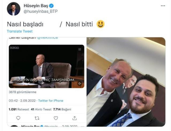 Seçimler için ittifak söylentileri dolaşıyordu: Muharrem İnce sürpriz bir liderle buluştu - Resim : 1