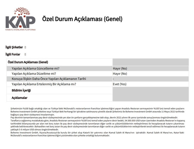 McDonald's Türkiye, Katarlı şirkete satıldı - Resim : 2