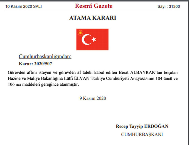 Erdoğan'ın eski danışmanı dikkat çekti: Berat Albayrak Resmi Gazete’ye nasıl geçti? - Resim : 1