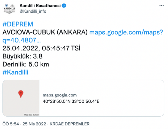 Ankara’da korkutan deprem! - Resim : 1