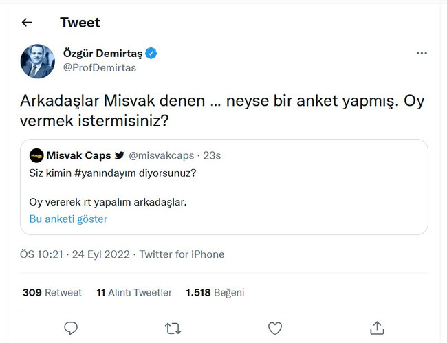 Misvak dergisi cumhurbaşkanlığı seçim anketi yaptı, sonra da sildi! "Kimin yanındasınız?" - Resim : 1
