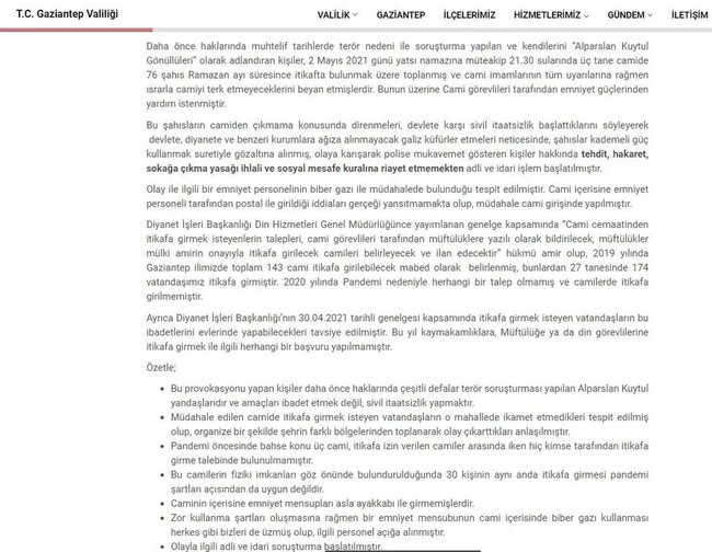 Camideki biber gazlı müdahale tepki çekmişti! Valilikten flaş açıklama - Resim : 1