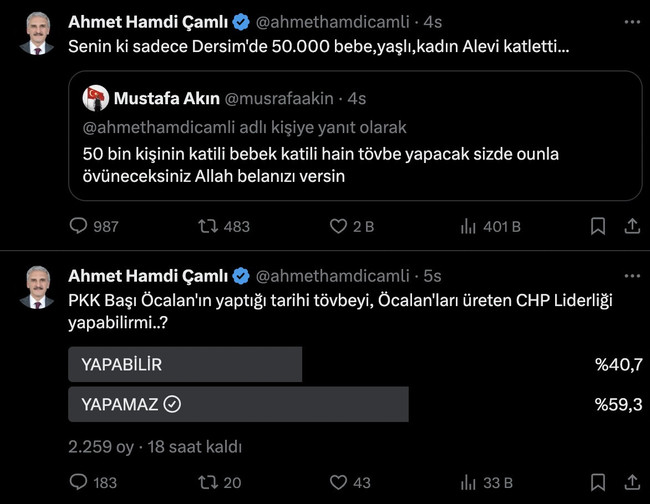 AKP'li Ahmet Hamdi Çamlı, yine Atatürk dönemini hedef aldı: Dersim'de 50.000 Alevi'yi katletti - Resim : 2