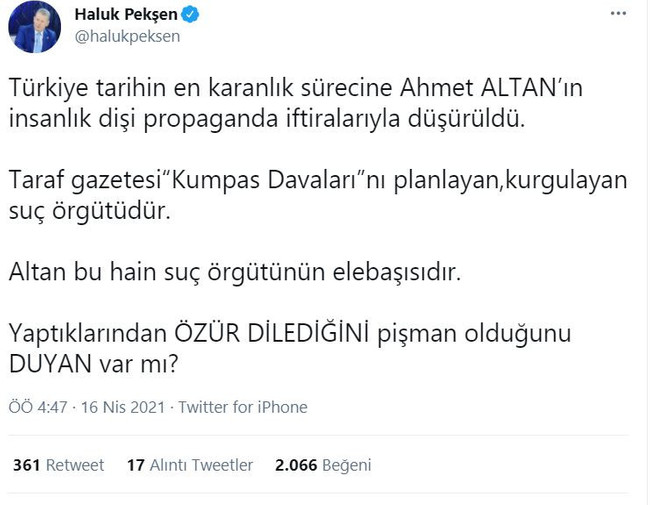 CHP'li isimden 'Ahmet Altan' isyanı! 'Suç örgütünün elebaşısıdır!' - Resim : 1