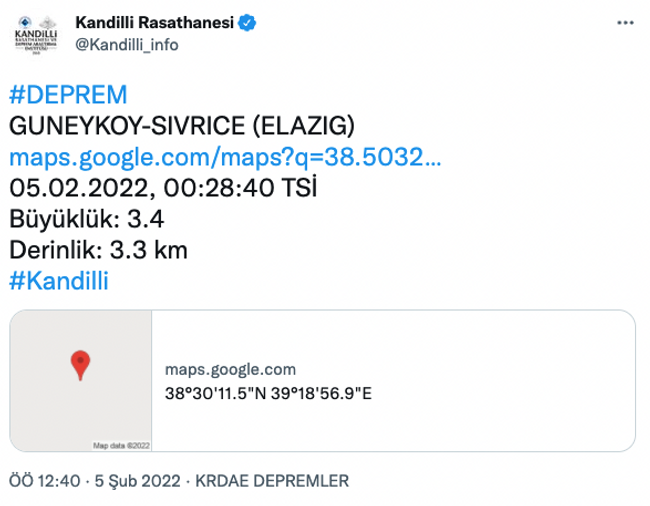 Elazığ’da korkutan deprem! Kandilli duyurdu… - Resim : 2