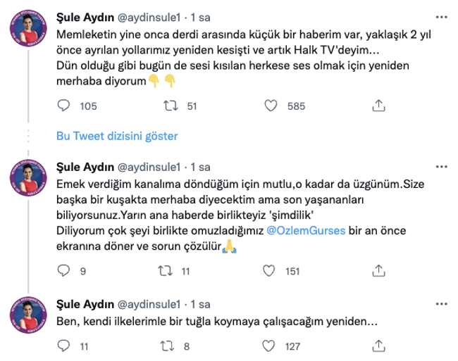 Ayrılıkların ardından Halk TV'ye flaş transfer! "Yollarımız yeniden kesişti" diyerek duyurdu - Resim : 2