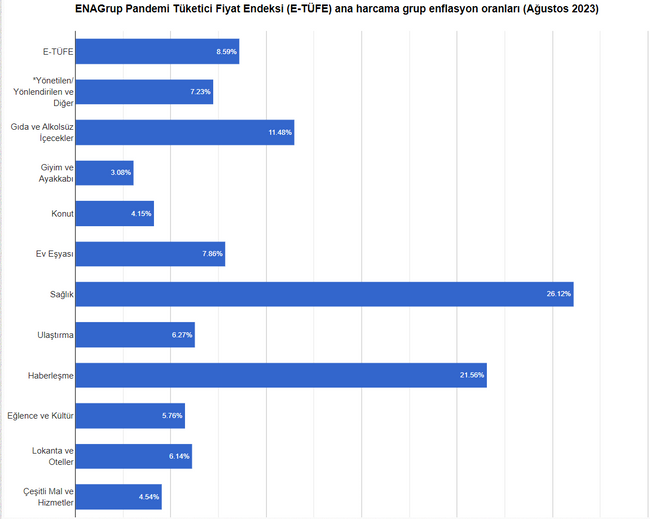 ENAG Ağustos ayı enflasyon rakamını açıkladı - Resim : 1