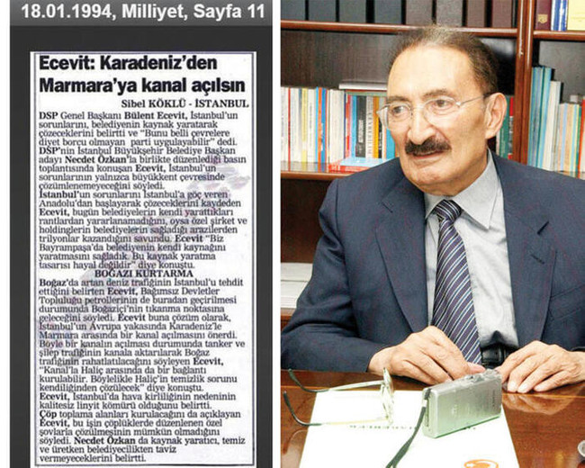 Kanal İstanbul'un fikir babası Bülent Ecevit çıktı! - Resim : 1