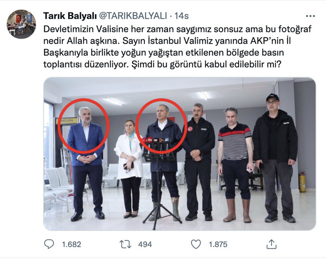 İstanbul Valisi’nin fotoğrafı tartışma yarattı: “Bu fotoğraf nedir Allah aşkına?” - Resim : 1