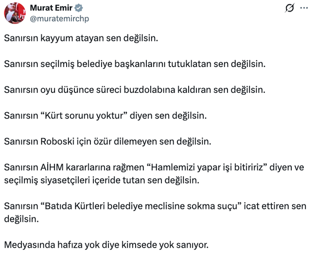 CHP'den Erdoğan'a jet 'Kürt' ve 'cellat' yanıtı! 'Kimsede hafıza yok sanıyor…' - Resim : 2