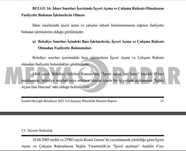 Beyoğlu&rsquo;nda &uuml;&ccedil; d&uuml;kk&acirc;ndan biri ruhsatsız! Sayıştay ortaya koydu: Belediye otoparkı da dahil&hellip; - Resim : 1