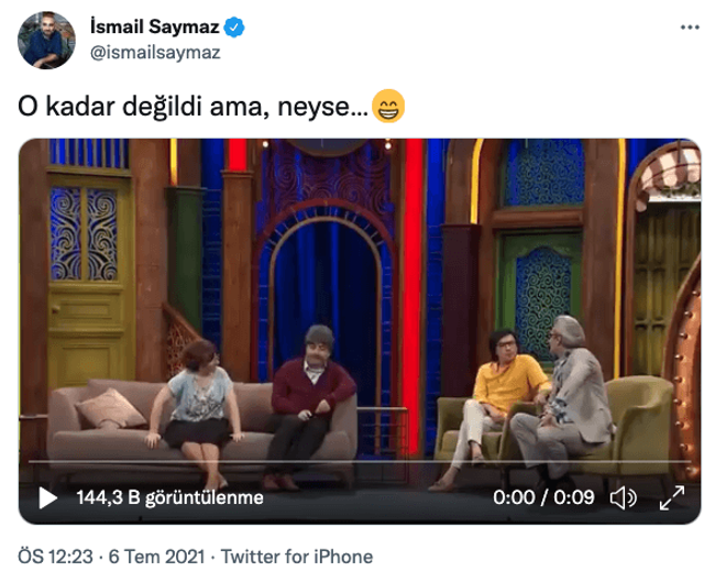 Güldür Güldür’e espri konusu oldu! ‘İsmail Saymaz gibi kaldım…’ - Resim : 1