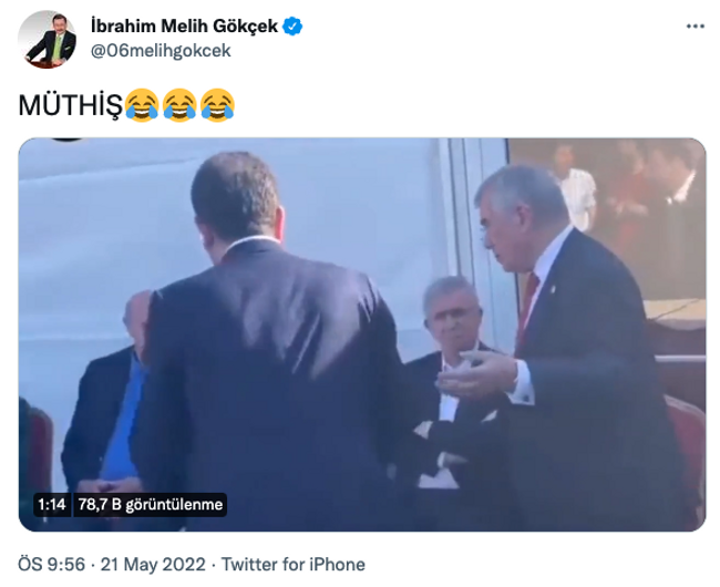 Gökçek CHP mitinginden paylaştı! İmamoğlu’ndan Mansur Yavaş’a olay hareket - Resim : 1