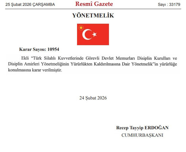 TSK’da 43 yıllık yönetmelik yürürlükten kaldırıldı! Erdoğan imzaladı… - Resim : 1