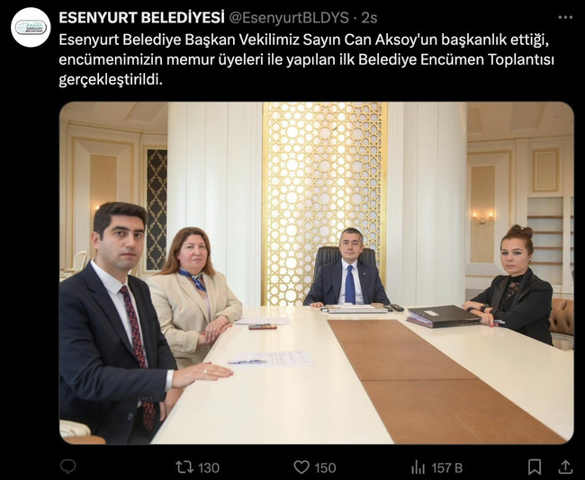 Esenyurt kayyumu Aksoy, ilk encümen toplantısını yaptı - Resim : 1