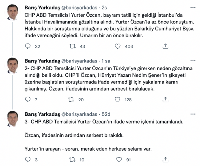 Gözaltına alınmıştı: CHP ABD Temsilcisi Yurter Özcan hakkında karar - Resim : 2