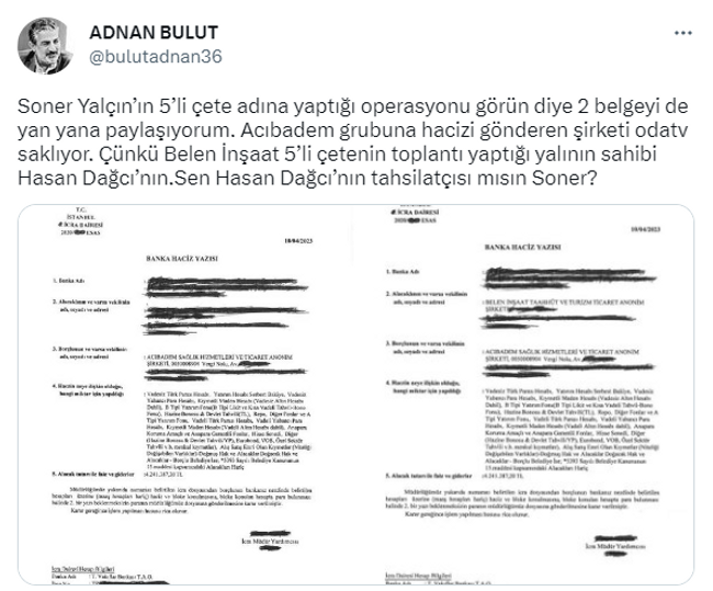 Adnan Bulut Soner Yalçın'ı yerden yere vurdu! 'Harami sofrasında ne işin var' - Resim : 3