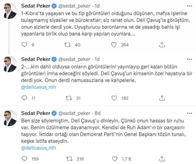Sedat Peker'den 'Deli Çavuş' açıklaması! İşaret ettiği hesaptan bomba video geldi! - Resim : 1
