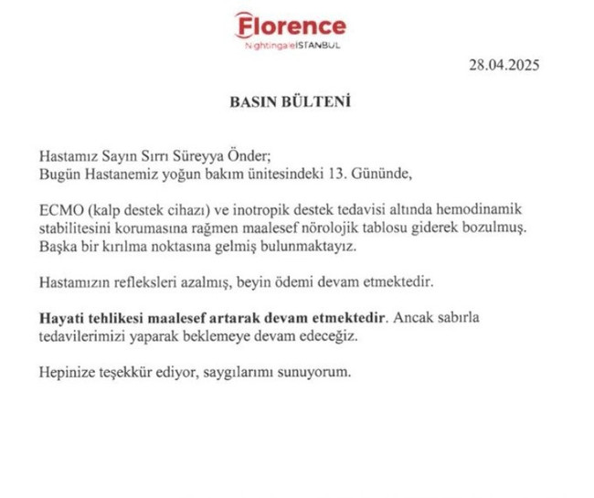Sırrı Süreyya Önder'in sağlık durumu nasıl? Hastaneden yeni açıklama… - Resim : 1