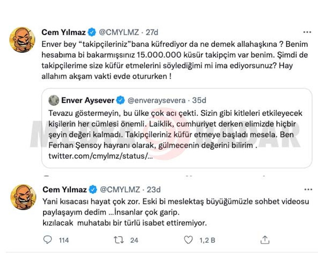 Enver Aysever ve Cem Yılmaz arasında 'Rüstem Batum' kavgası! "Liboş Rüstem abinle..." - Resim : 7