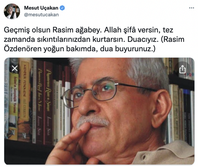 Usta yazar Rasim Özdenören yoğun bakıma alındı - Resim : 1