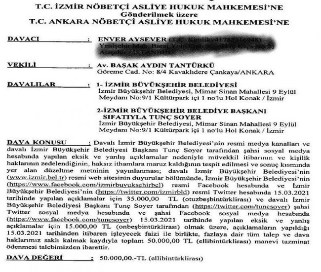 Enver Aysever'den İzmir Büyükşehir Belediyesine tazminat şoku! ‘İstediği rakam fahiş’ - Resim : 1