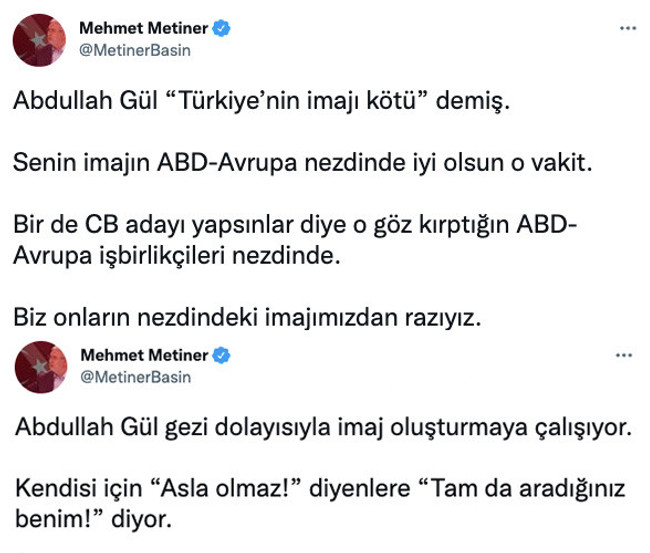 Mehmet Metiner'den Abdullah Gül'e 'Gezi' tepkisi! "Cumhurbaşkanı adayı yapsınlar diye..." - Resim : 2