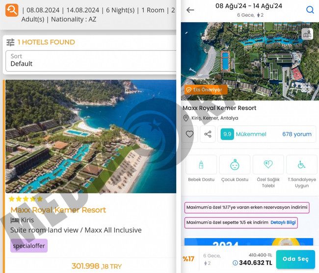Bakanın otelinde bir haftalık tatil: Yabancıya 300 bin Türk’e 340 bin! - Resim : 1