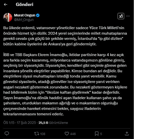 Ongun’dan Altun'a 'yerel seçim' göndermesi: 'Millet gerekli cevabı verdi' - Resim : 2