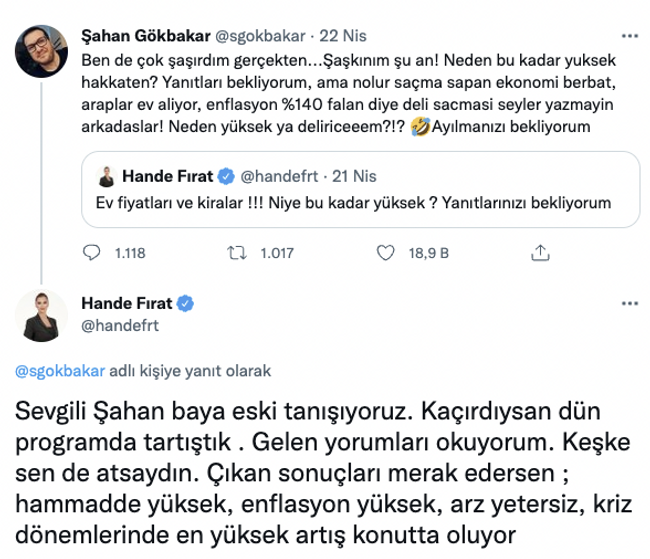 Ev fiyatları polemiği devam ediyor: Hande Fırat kendisini ti’ye alan Şahan Gökbakar’a yanıt verdi - Resim : 2