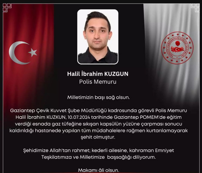 Bakan Yerlikaya acı haberi duyurdu: Bir polis memuru şehit oldu - Resim : 1