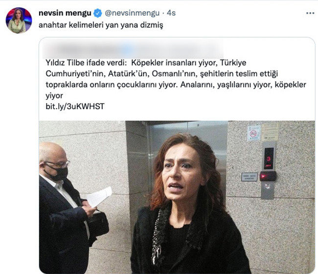 Nevşin Mengü'den Yıldız Tilbe'nin savunmasına olay yorum! "Anahtar kelimeleri yan yana dizmiş" - Resim : 2