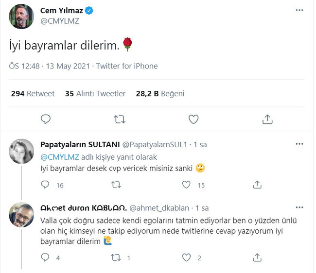 Cem Yılmaz'ı bayram mesajı attığına pişman ettiler! - Resim : 1