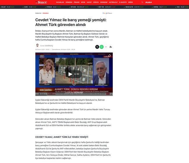 Sözcü Gazetesi'nde skandal hata! Cevdet Yılmaz’ı Cumhurbaşkanı yaptı… - Resim : 1