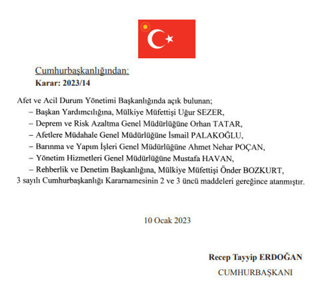 Cumhurbaşkanı Erdoğan’dan atama ve görevden alma kararları! TMSF, AFAD, MEB, Bakanlıklar… - Resim : 3