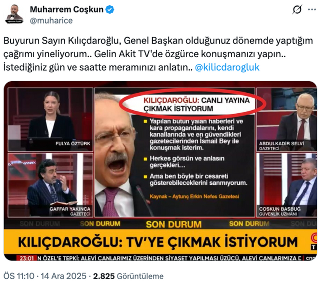 Akit TV'den Kemal Kılıçdaroğlu’na çağrı! 'Bize gelin…' - Resim : 1