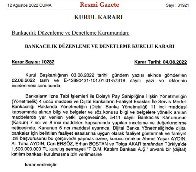 BDDK'dan onay geldi... A101 dijital banka kuruyor - Resim : 1