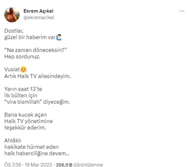 TGRT'den ayrılmıştı; yeni adresi belli oldu - Resim : 1