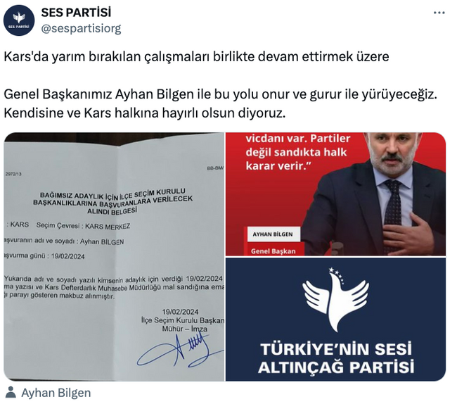 Ayhan Bilgen, yerel seçim kararını verdi! Başvurusunu yaptı… - Resim : 1