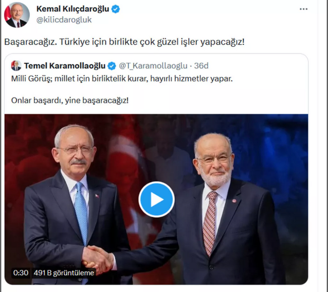 Saadet Partisi'nden Erbakan ve Ecevit koalisyonunu hatırlatan video: Onlar başardı, yine başaracağız - Resim : 1