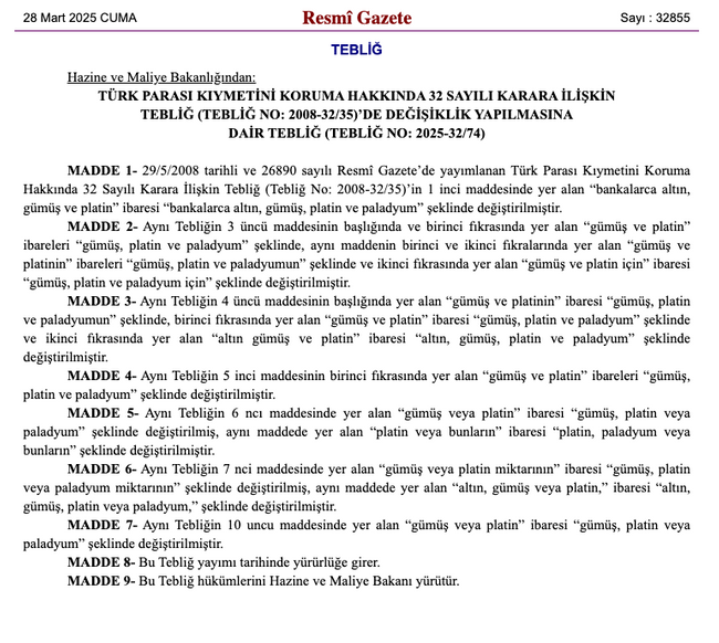 Yeni dönem: Kıymetli madenler arasına girdi! Bankalar aracılık edebilecek… - Resim : 1