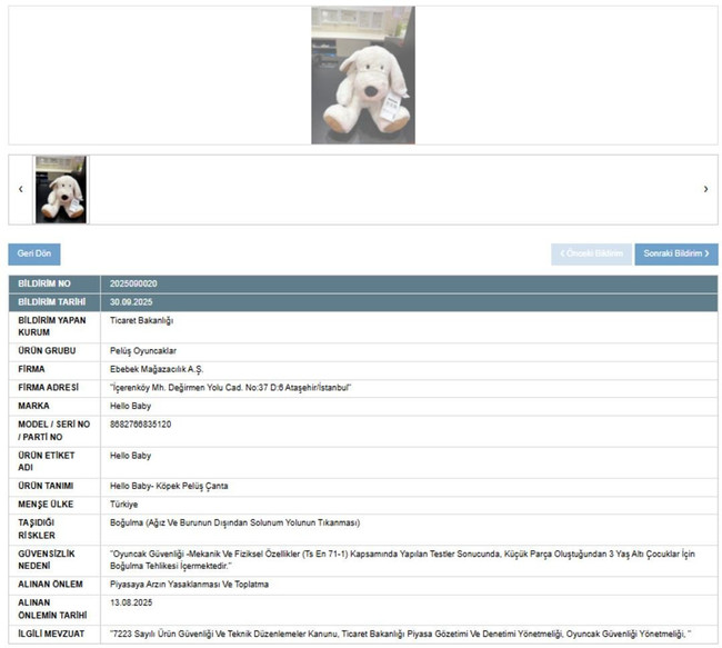 Ünlü bebek markasının ürünü toplatılıyor! Öyle bir risk bulundu ki... - Resim : 3