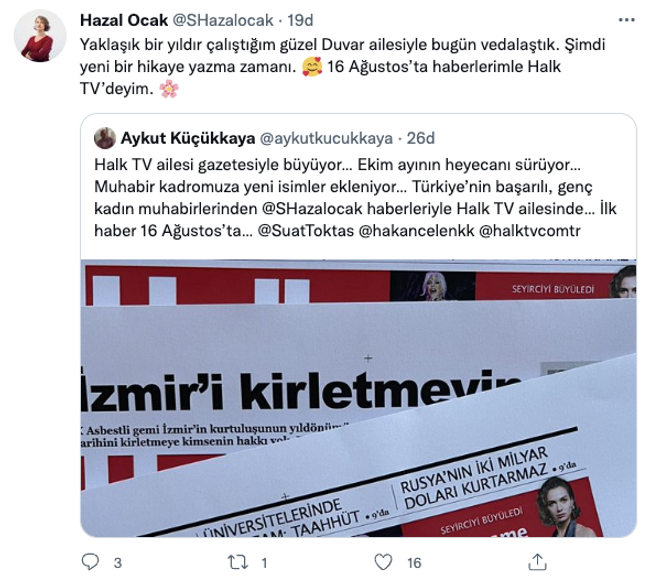 Aykut Küçükkaya duyurdu: Gazete Duvar'dan Halk TV'ye flaş transfer - Resim : 3
