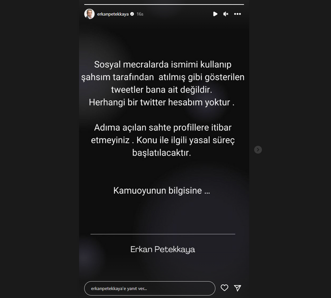 Erkan Petekkaya'dan Twitter isyanı: Yasal süreç başlatılacak - Resim : 3