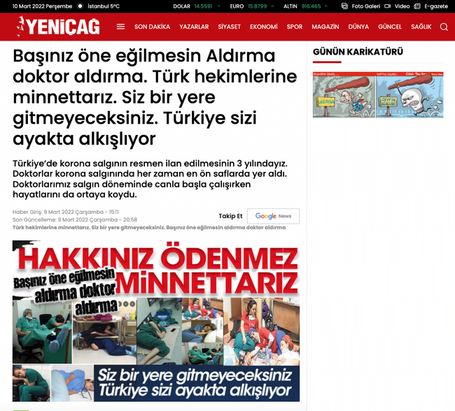 Erdoğan’ın ‘gitsinler’ dediği doktorlara Yeniçağ’dan destek! - Resim : 2