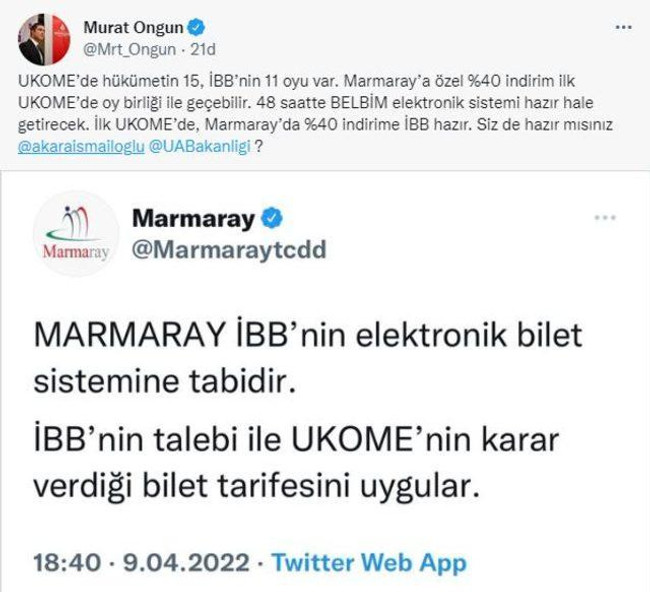Murat Ongun'dan Ulaştırma Bakanlığı'na: Yüzde 40 indirime hazır mısınız? - Resim : 2