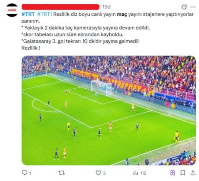 Galatasaray - Juventus maçında TRT 1'de yayın faciası: Reji çöktü, izleyici çıldırdı! - Resim : 2